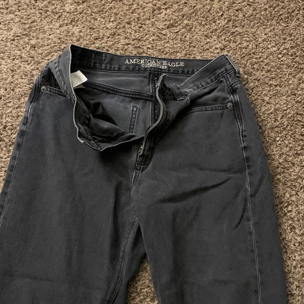 American Eagle Outfitters Dark Gray Mom Jeans